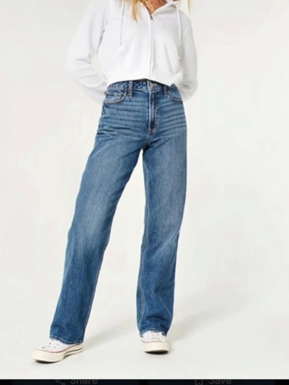 Hollister Ultra High-Rise Dad Jeans Blue Waist 29